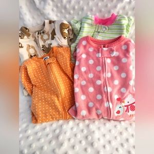 Baby Girl Sleeper Bundle 0-3 month